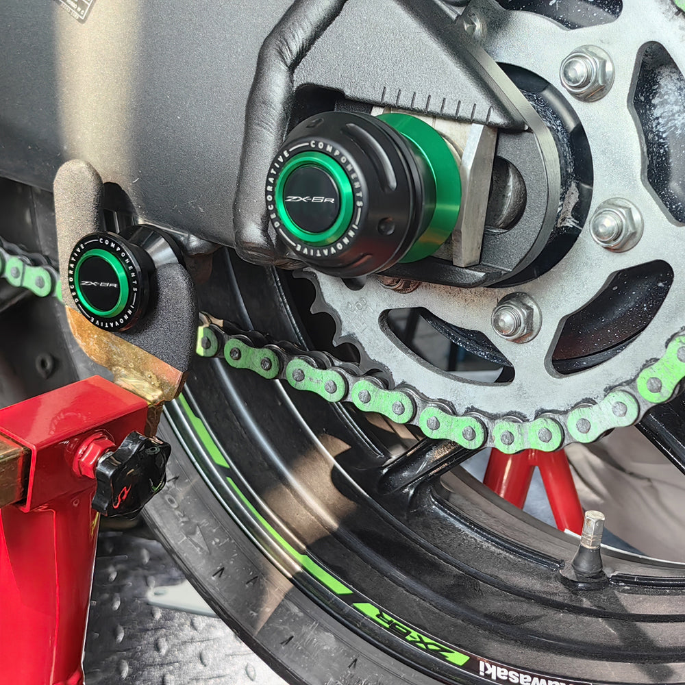 ZX6R Rear Fork Slider 2024 2025 ZX6R Wheel Axle Frame Slider 2025 ZX6R Accessoris