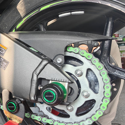 ZX6R Rear Fork Slider 2024 2025 ZX6R Wheel Axle Frame Slider 2025 ZX6R Accessoris