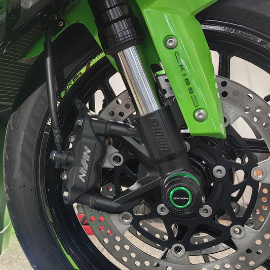 ZX6R Front Fork Slider 2024 2025 | ZX6R Wheel Axle Frame Slider 2025 ZX6R Accessories