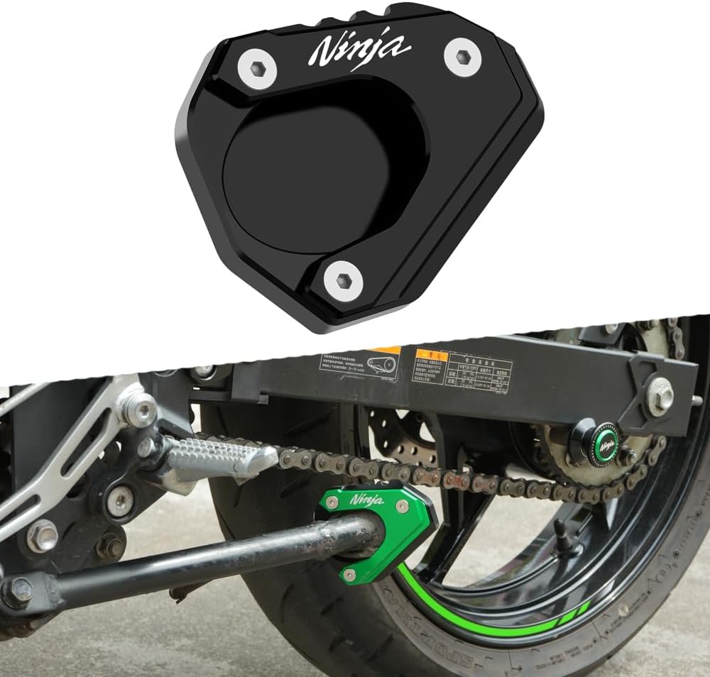 Ninja 500  Kickstand Pad 2024 2025 | Ninja 400 2018 - 2023 2024 | Ninja 500 Foot Stand Plate Accessories