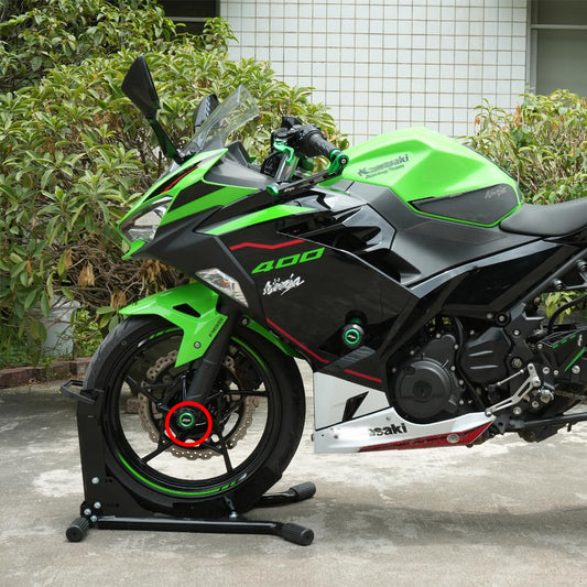 Ninja 400 Front Fork Slider 2018 - 2024 | Ninja 500 2024 2025 Wheel Axle Frame Slider