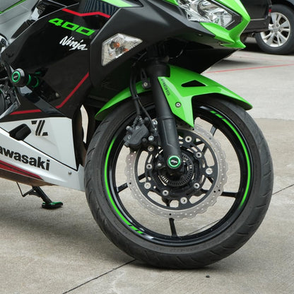 Ninja 400 Front Fork Slider 2018 - 2024 | Ninja 500 2024 2025 Wheel Axle Frame Slider
