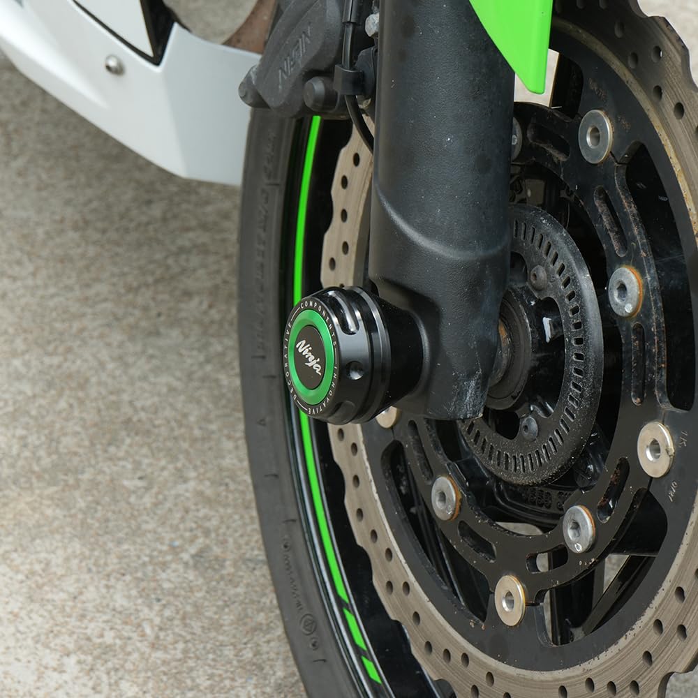 Ninja 400 Front Fork Slider 2018 - 2024 | Ninja 500 2024 2025 Wheel Axle Frame Slider